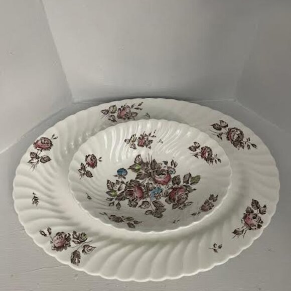 Vintage Johnson Brothers Serveware Platter and Bowl English Ironstone Dinnerware - Picture 10 of 14